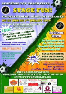    Stage FUN à Gosselies Sp.   (27/06/16 -> 01/07/16)